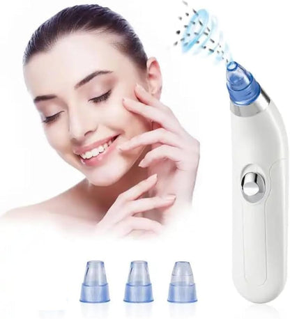 4 In 1 Multi-Function Blackhead Whitehead Remover Device Facial Cleansing Tool ,Skin Cleaner,Pimple Removal Tool,For Men & Women(White)