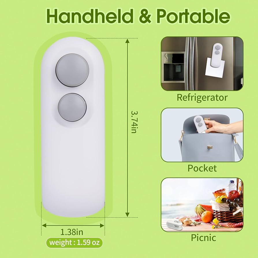 Mini Bag Sealer 2 in 1 Seal & Cutter Heat Sealers
