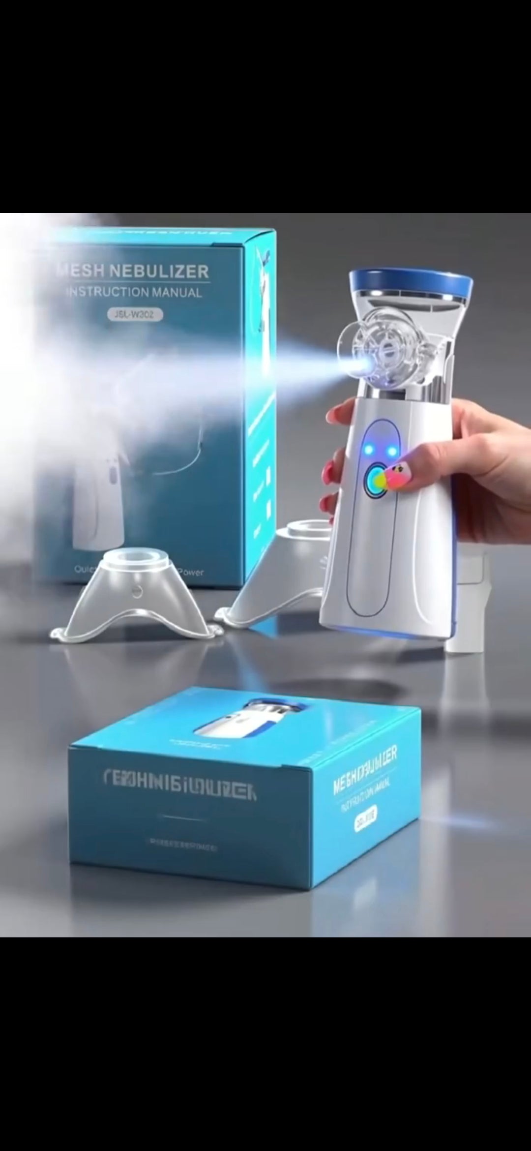 Portable Mesh Nebulizer - Rechargable Inhalation Device For adults & Kids